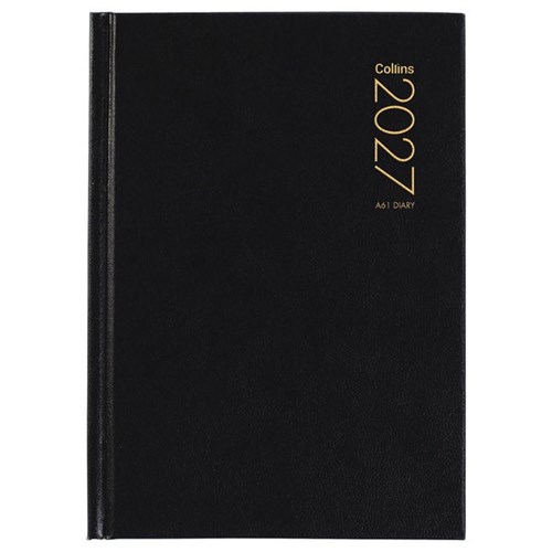 Collins A61 Pocket Diary A6 1 Day Per Page 2027 Black