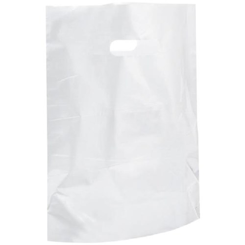 Polythene Carry Bags Medium 370x100x425mm White, Pack of 50 OfficeMax NZ