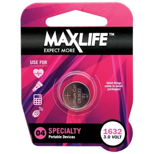 Maxlife CR1632 Lithium Battery 3V