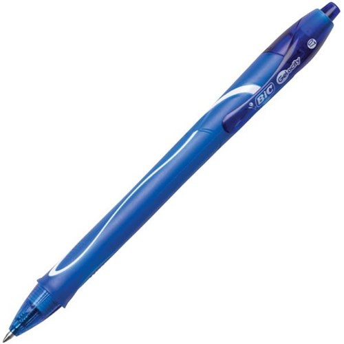 BIC Gelocity Blue Retractable Rollerball Gel Pen 0.7mm OfficeMax NZ