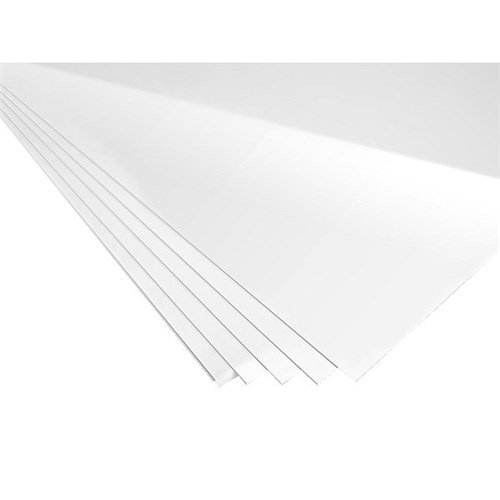 STEAM Vaquform High Impact Polystyrene Sheets 0.5mm, Pack of 40