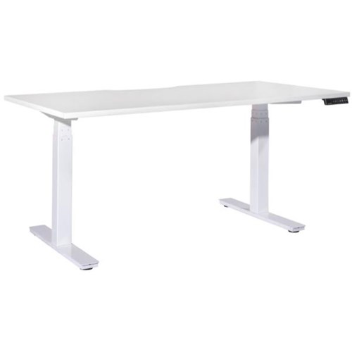 Tidal Premium Single User Electric Height Adjustable Desk 1800mm Snowdrift/White