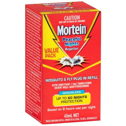 Mortein Peaceful Nights Plug-in Insect Control Refill 45ml