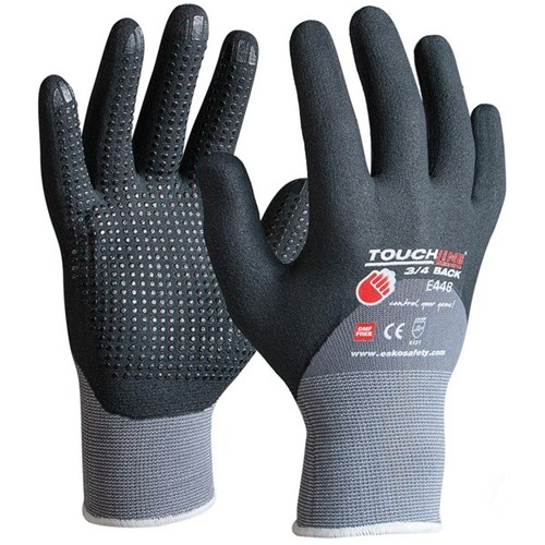 Esko 3/4 Back Touchline Polyamide/Spandex Gloves XL, Pair