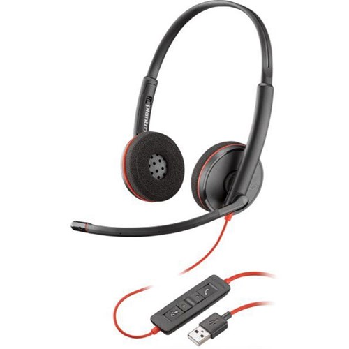 Plantronics Blackwire C3220 UC Wired USB-A Binaural Headset