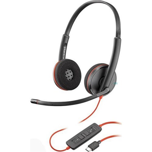 Plantronics Blackwire C3220 UC Wired USB-C Binaural Headset
