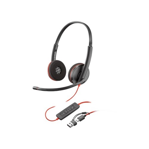 Plantronics Blackwire C3220 UC Wired USB-C & USB-A Binaural Headset