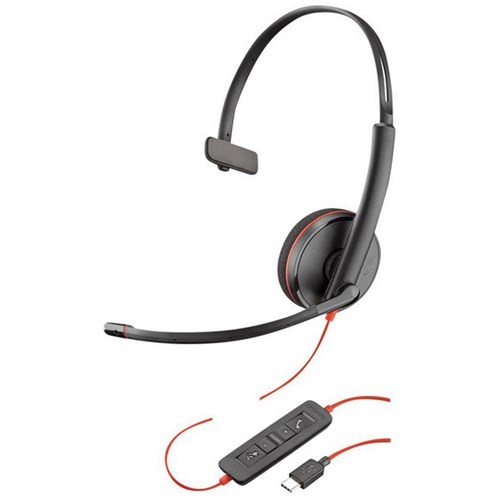 Plantronics Blackwire C3210 UC Wired USB-C Monaural Headset