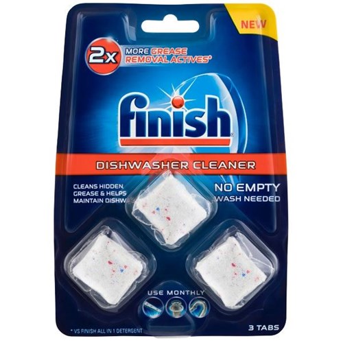Finish Auto Dishwasher Cleaner, Pack of 3