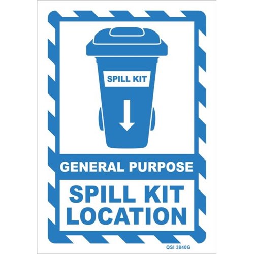 General Purpose Spill Kit Location Safety Sign 240x340mm