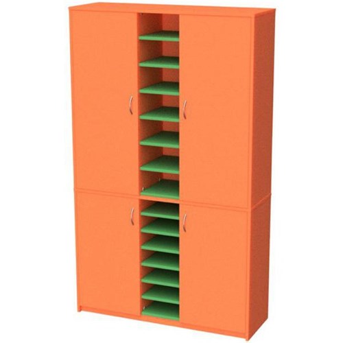 Zealand Teacher's Wall Unit Orange/Green 1200x400x1200mm
