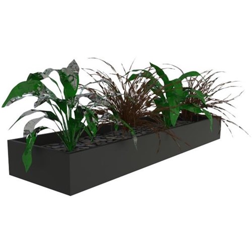 Proceed Planter Box Steel 1200mm Black OfficeMax NZ