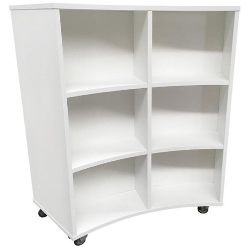 Curved Shelving Single Sided 1250800mm Snowdrift OfficeMax NZ