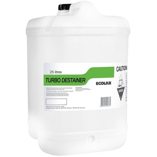 Ecolab Turbo Liquid Laundry Cleaner Destainer 25L