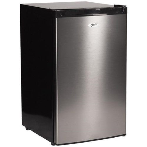 Nero Fridge & Freezer 125L Stainless Steel Black OfficeMax NZ