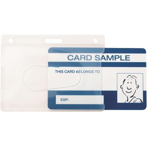 Kevron Security ID Card Holder Rigid Clear, Pack of 25 OfficeMax NZ