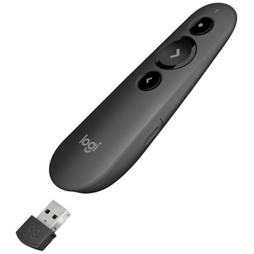 Logitech R500 Laser Presentation Remote Graphite OfficeMax NZ