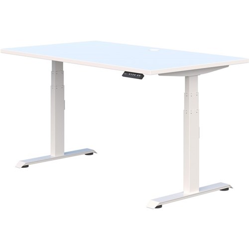 Summit II Electric Single User Height Adjustable Desk 1800mm Snowdrift/White