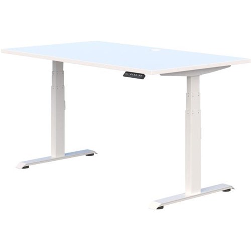 Summit II Electric Single User Height Adjustable Desk 1800mm Snowdrift/White