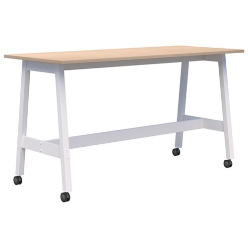 Fiord Mobile Leaner 2000x800mm Refined Oak/White