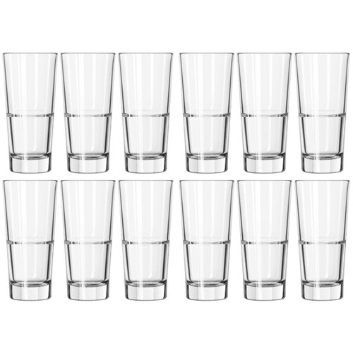 Libbey Endeavor Highball Glass Tumbler Stackable 355ml, Pack of 12