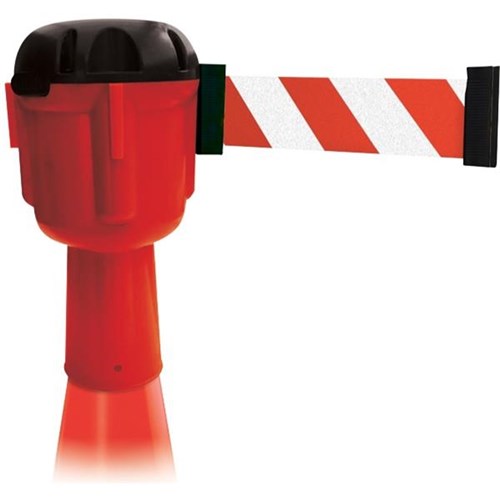 Armour Retractable Barrier Cone 9m Red/White