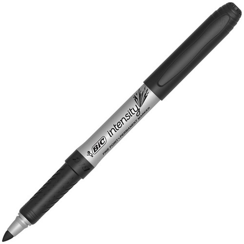 BIC Intensity Black Permanent Markers Fine Bullet Tip