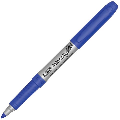 BIC Intensity Blue Permanent Markers Fine Bullet Tip