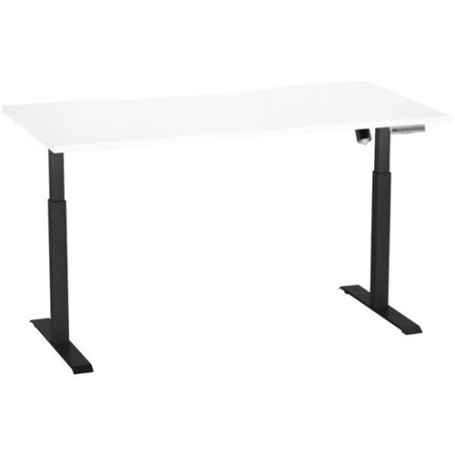 Breeze Active Electric Height Adjustable Desk Bluetooth 1600mm White/Black