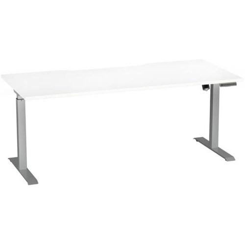 Breeze Active Electric Height Adjustable Desk Bluetooth 1800mm White/Silver