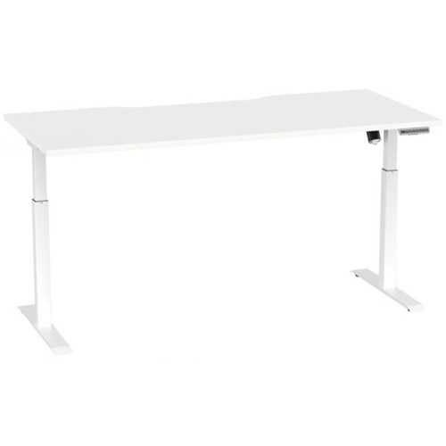 Breeze Active Electric Height Adjustable Desk USB 1800mm White/White