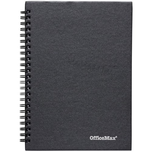 OfficeMax A5 Hard Cover Spiral Notebook 160 Pages FSC