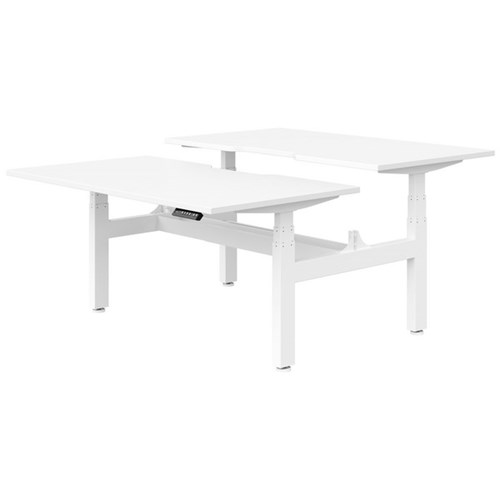 Summit II 2 Pod B2B Electric Desk 1500mm Snowdrift/White