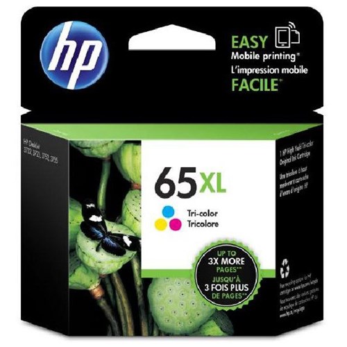 HP 65XL Tri-Colour Inkjet Cartridge High Yield N9K03AA