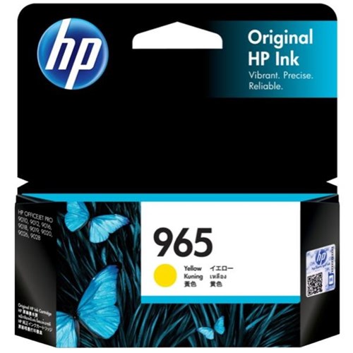 HP 965 Yellow Inkjet Cartridge 3JA79AA