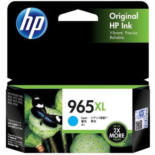 HP 965XL Cyan Inkjet Cartridge High Yield 3JA81AA