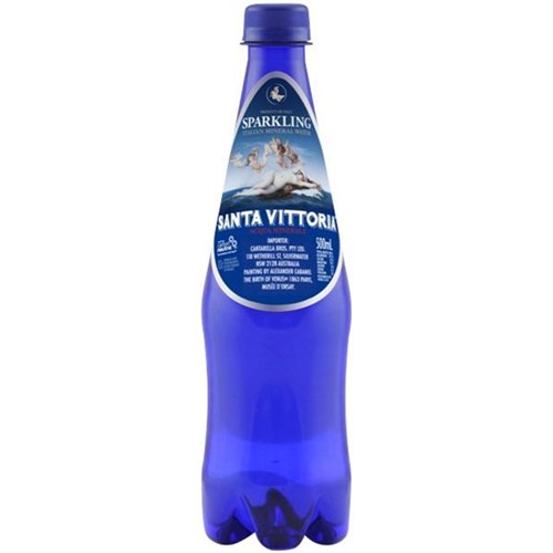 Santa Vittoria Sparkling Mineral Water 500ml, Carton of 12 OfficeMax NZ