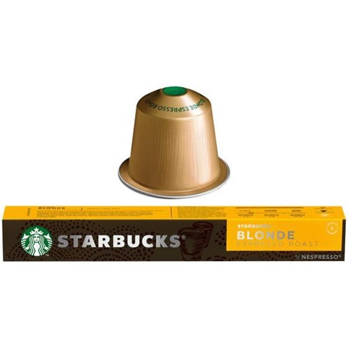 Starbucks Blonde Espresso Roast Coffee Capsules, Box of 10