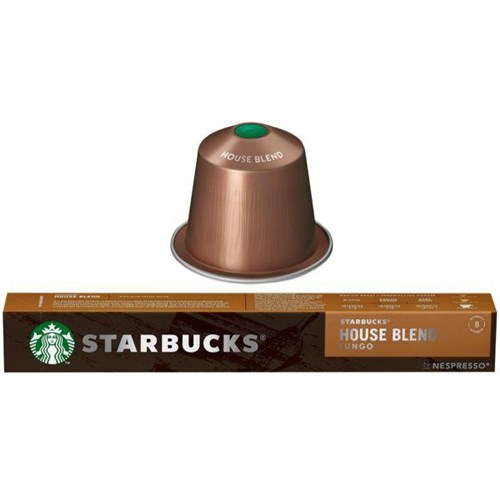 Starbucks House Blend Lungo Coffee Capsules, Box of 10