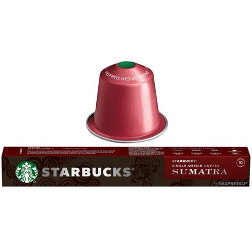 Starbucks Single Origin Sumatra Coffee Capsules, Box of 10