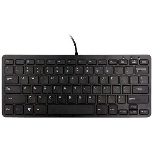 RGo Compact AntiGlare Wired Keyboard Black OfficeMax NZ