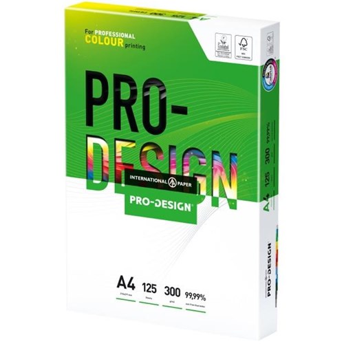 HP Pro-Design A4 300gsm Long Grain White Laser Paper, Pack of 125