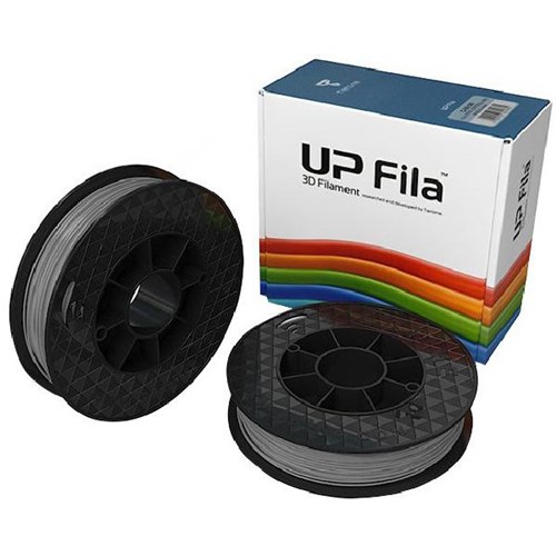 STEAM UP Premium PLA 3D Filament Spool 500g Gloss Grey, Box of 2 Rolls