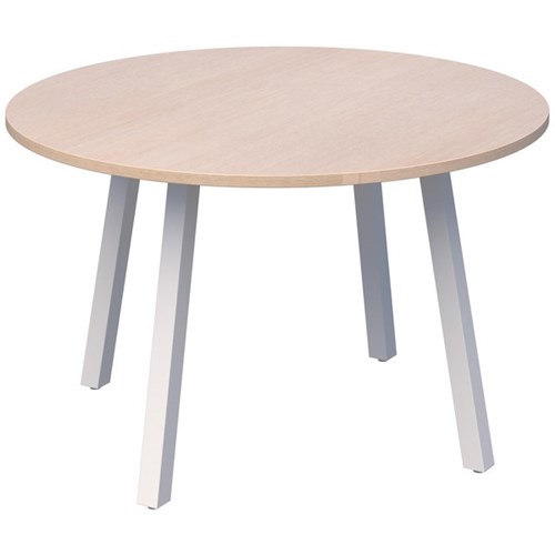 Fiord Meeting Table 1200mm Refined Oak/White