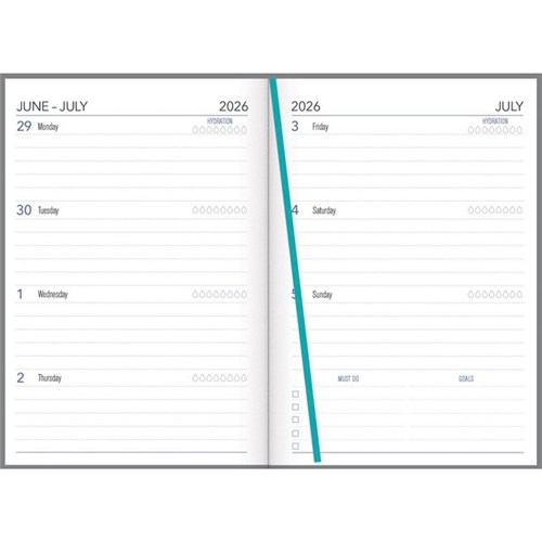 Collins A53A Mid Year Diary A5 Week To View 1 July 2026 to 30 June 2027 Fashion Assorted Designs