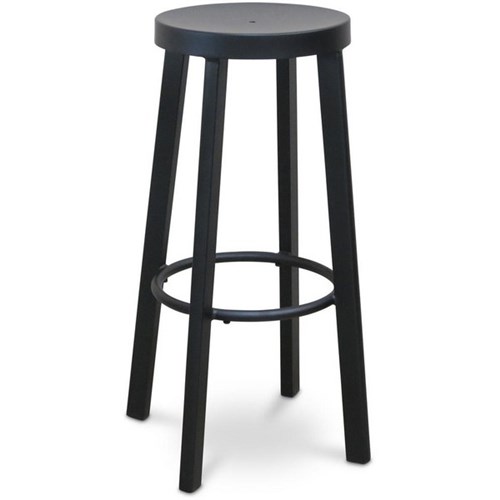 Soda Bar Stool Aluminium 650mm Black