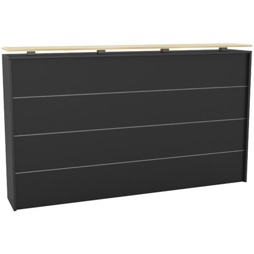 Cubit Reception Counter 1844mm Atlantic/Black OfficeMax NZ