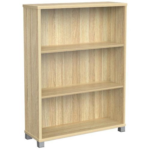 Cubit Bookcase 2 Shelves 900x300x1200mm Atlantic Oak