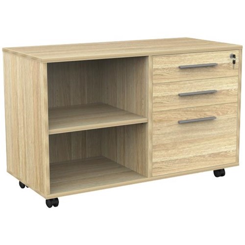 Cubit Mobile Caddy 3 Drawer Atlantic Oak 993mm