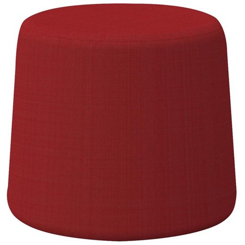 Motion Otto Ottoman Splice Fabric/Red